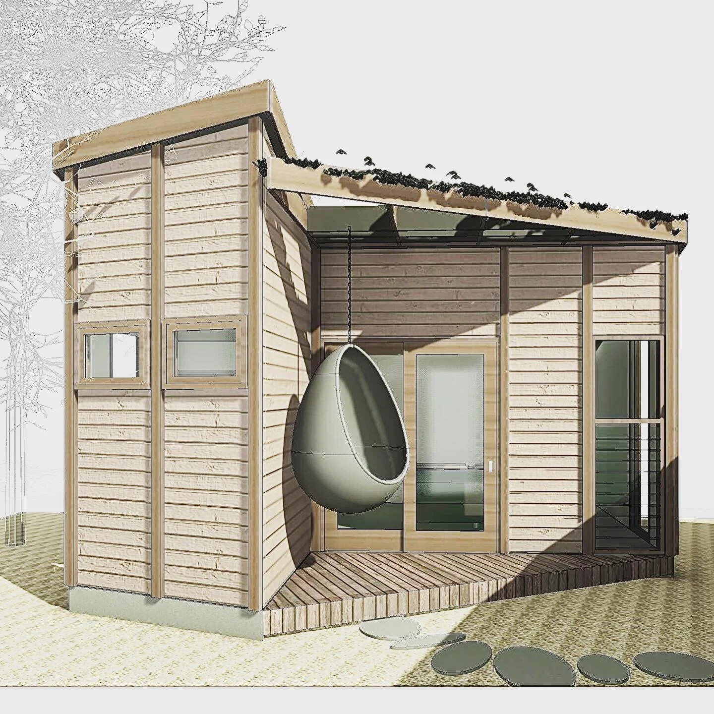 Front yard studio with #linearstudio