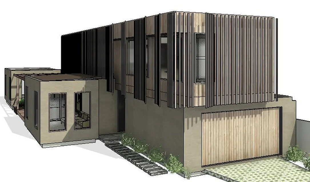 Winterley Beach House - Exploring material selections