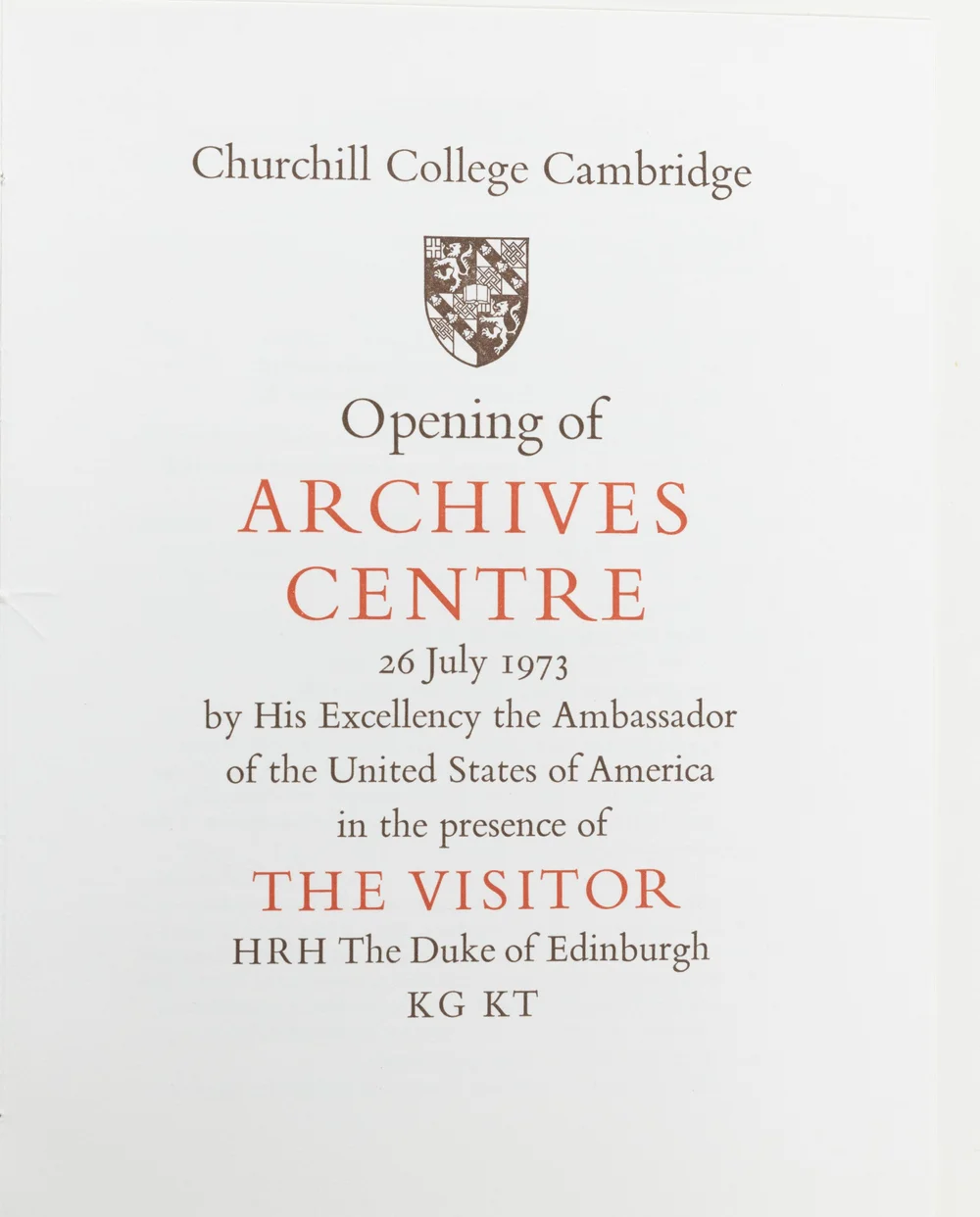 Celebrating the 50th Anniversary of Churchill Archives Centre ...