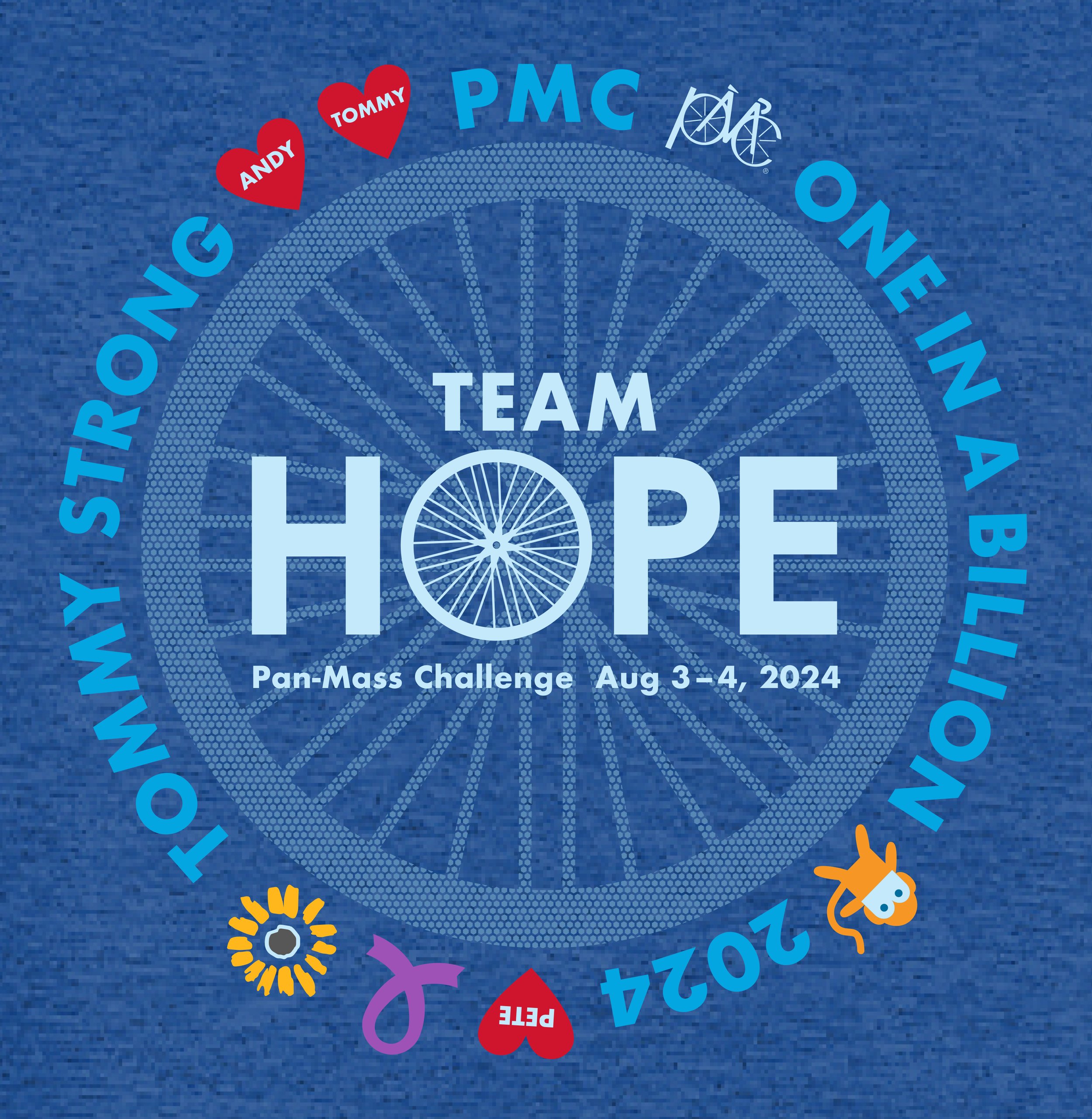 DTF transfer | Pan Mass Challenge Event