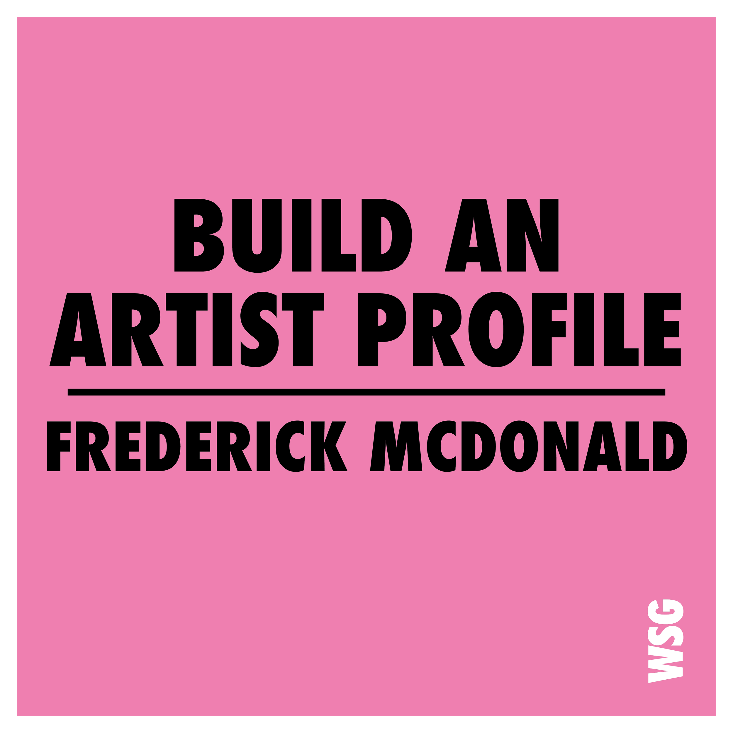 031. Building an artist profile for longevity with a gallery - Frederick McDonald