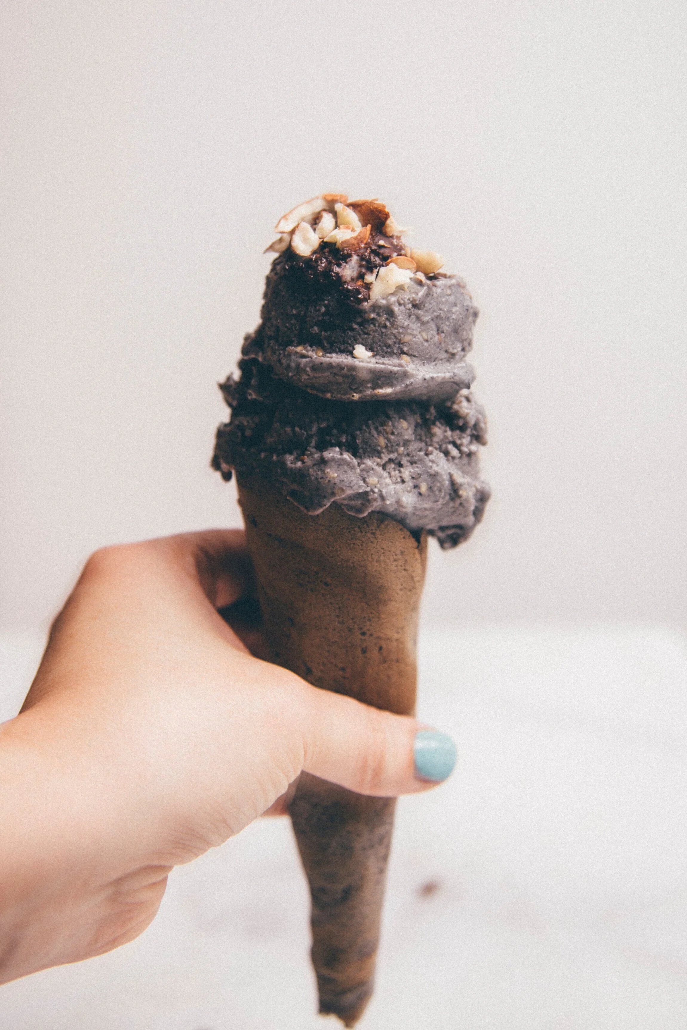 Black Sesame Ice Cream with Lime and Sea Salt — Nourish Atelier