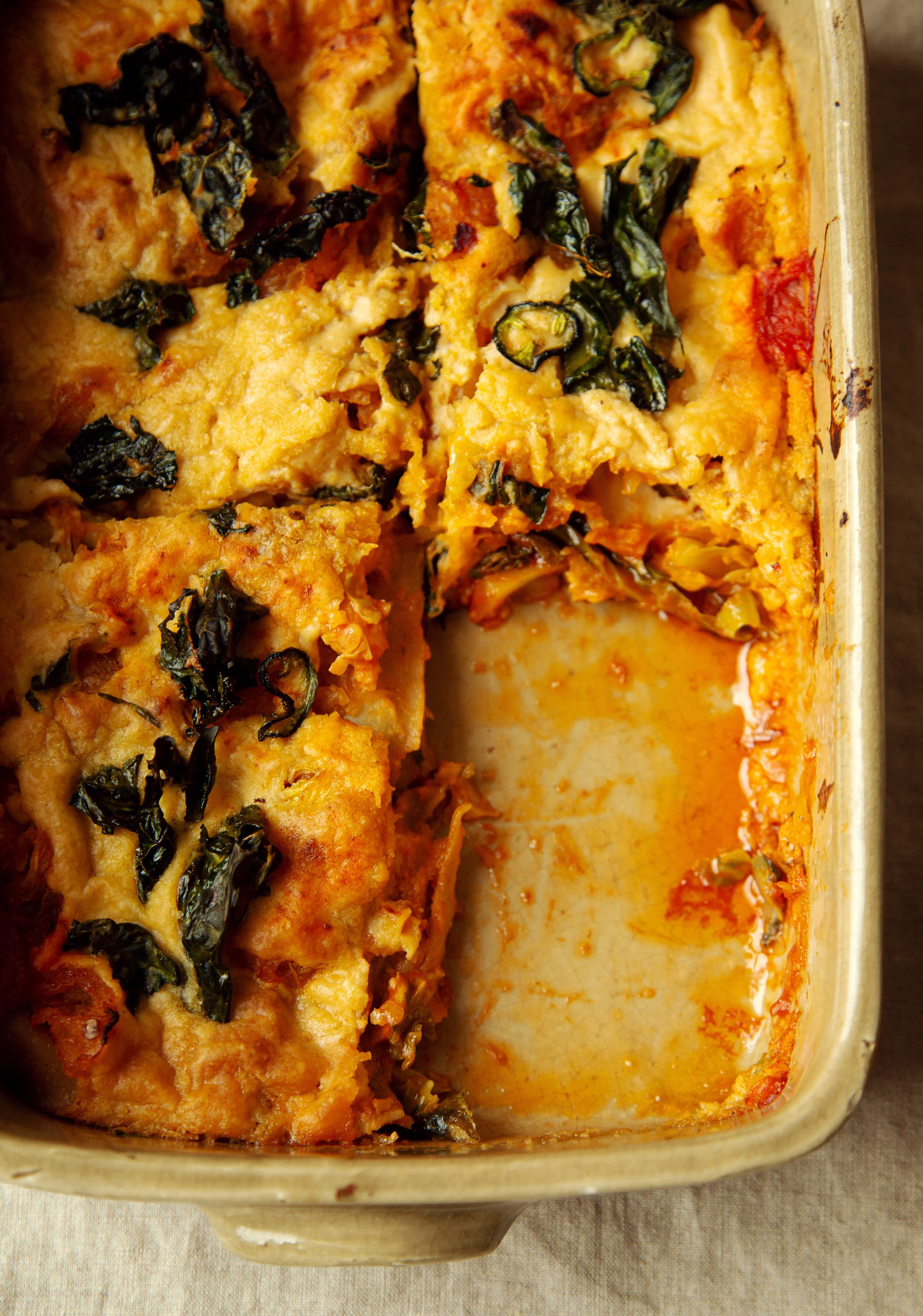Kale and Squash Lasagna