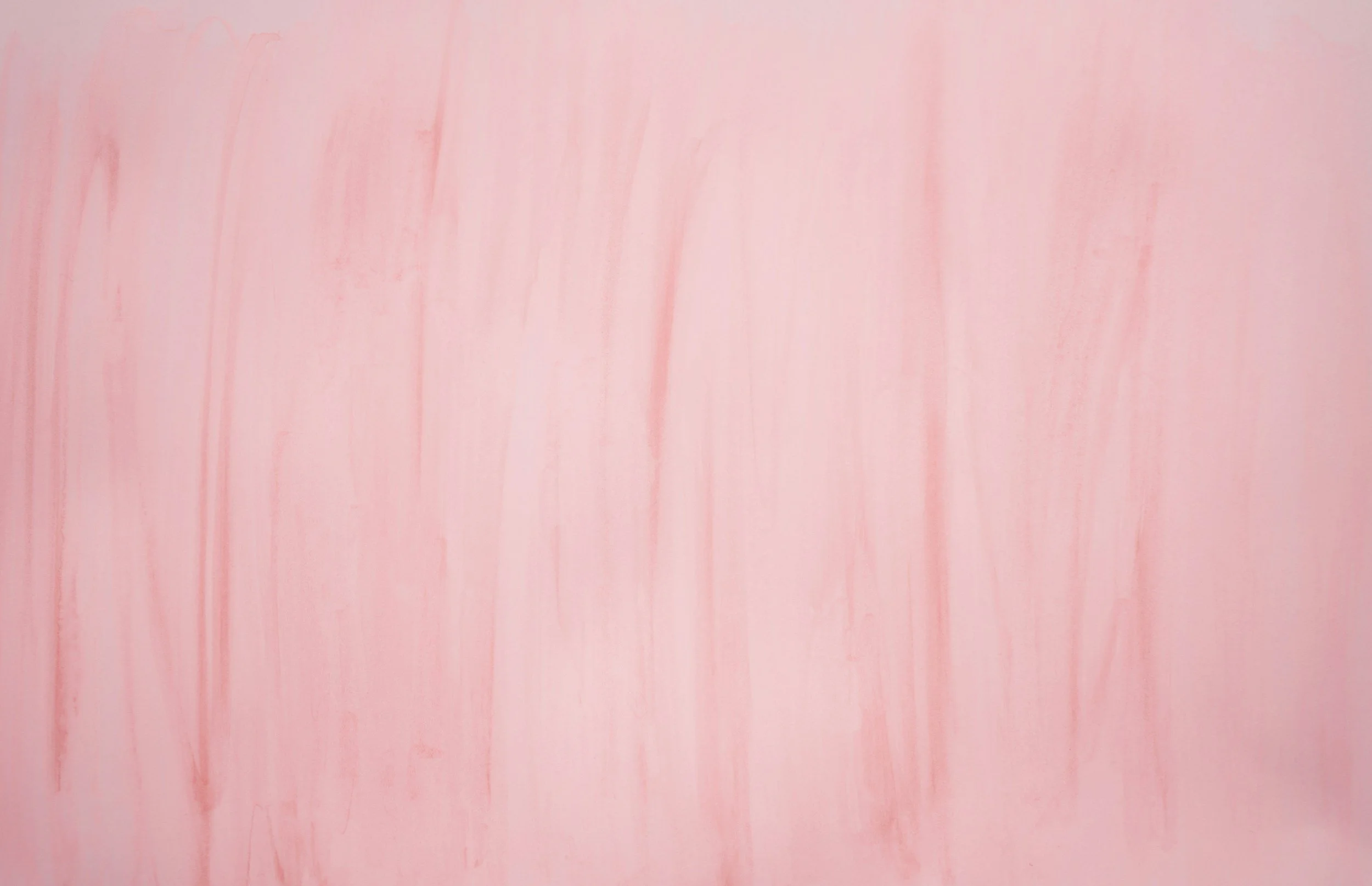 Soft pink watercolor background with subtle vertical streaks.