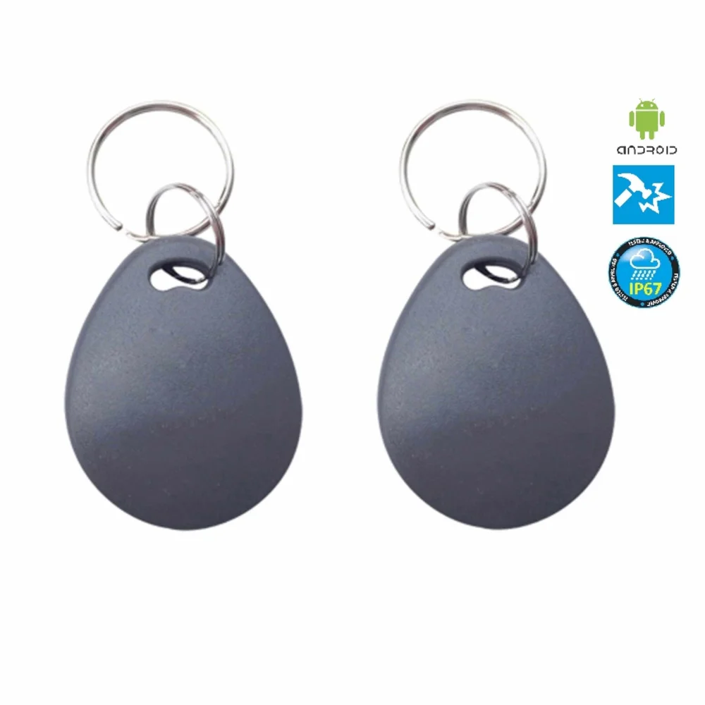 Lot De 2 Badges RFID NFC 13.56 MHz Programmable - Compatible Android MCT