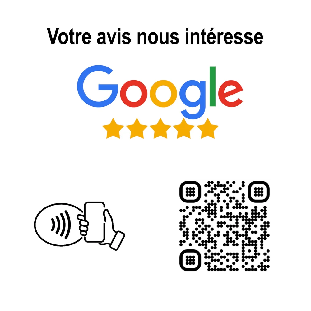 Google review display | Met NFC en eigen ontwerp