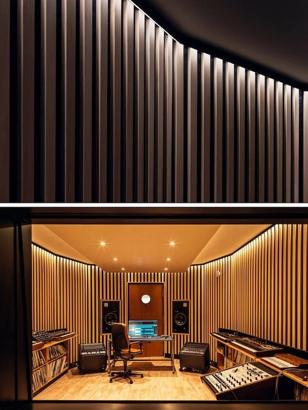 TunabelWhite LED-Band, DALI und Casambi angesteuert, für ein Tonstudio in Basel, Schweiz