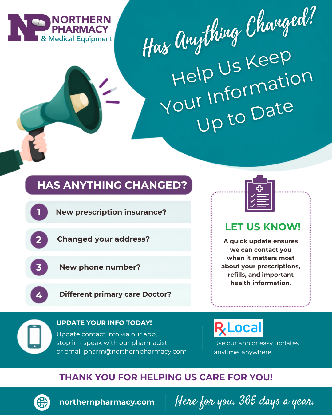 Update your info on File