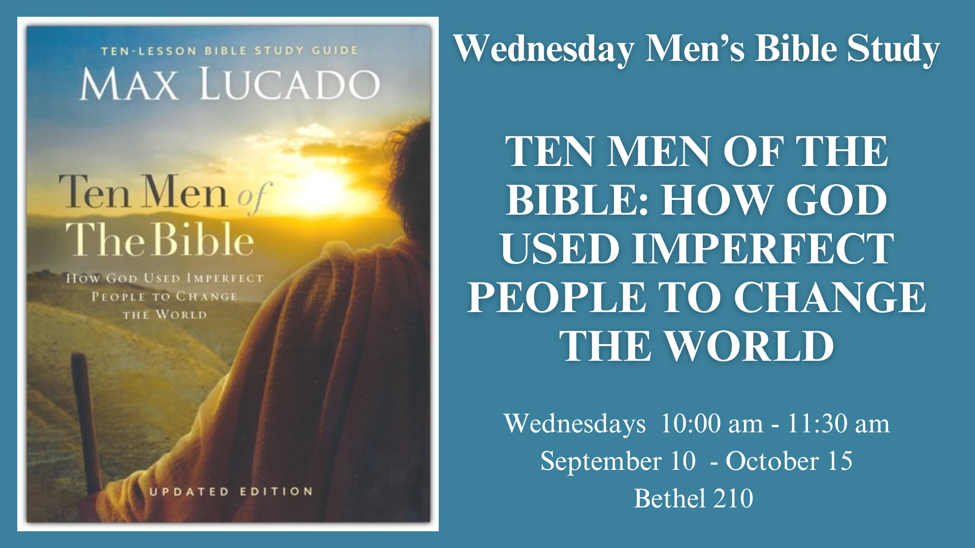 Wednesday Morning Men’s Bible Study