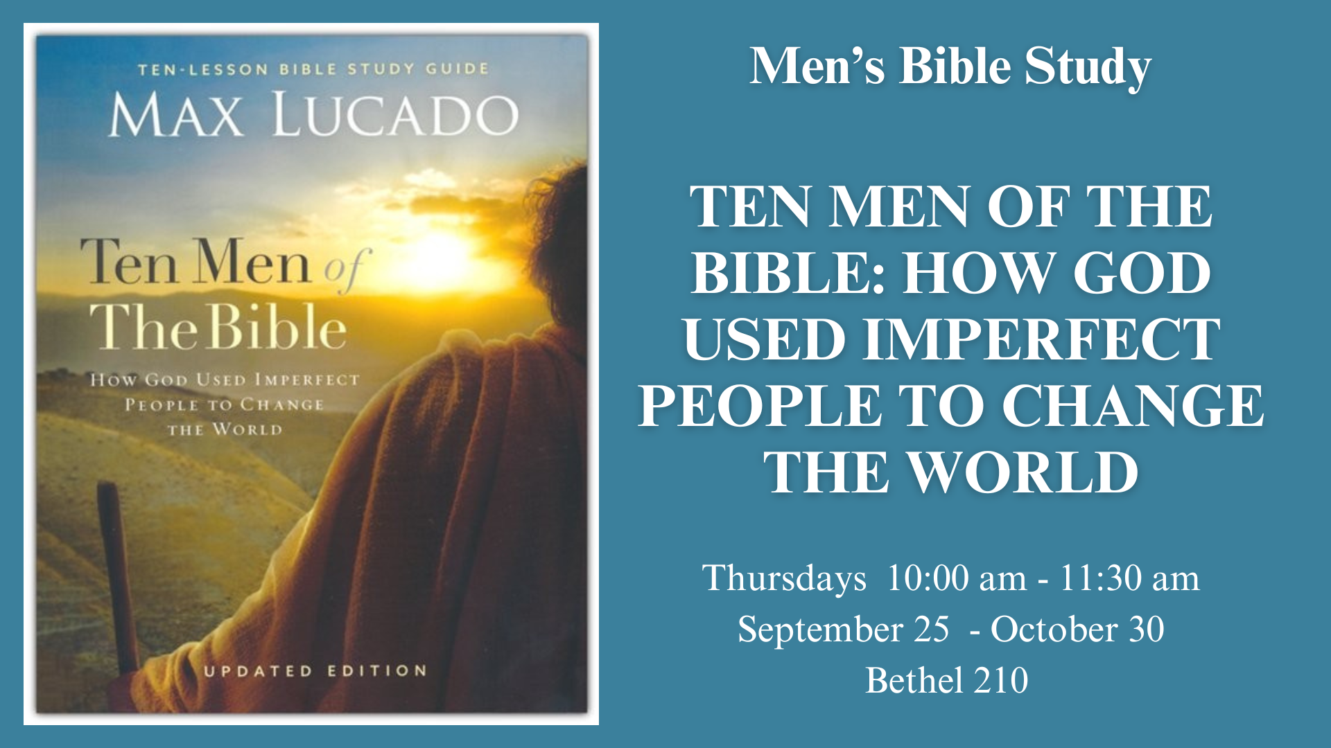 Thursday Morning Men’s Bible Study