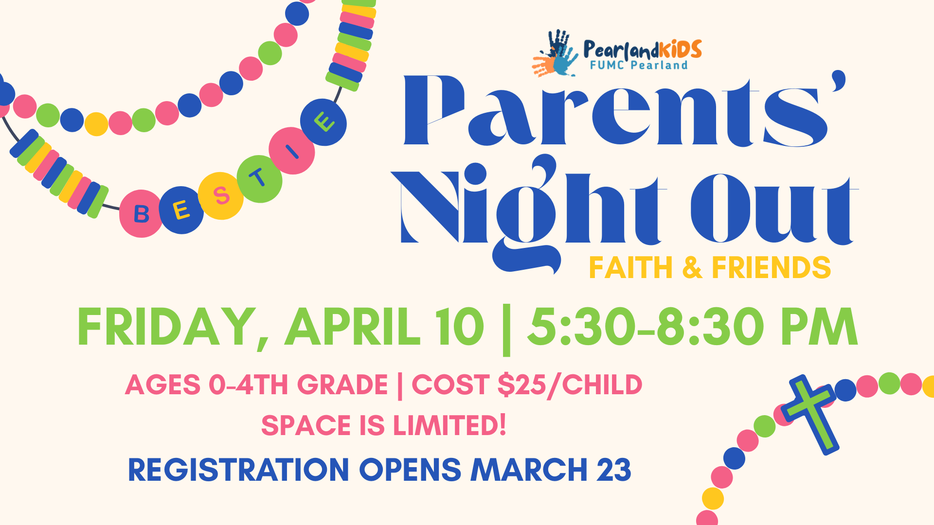 Parents' Night Out: Faith & Friends