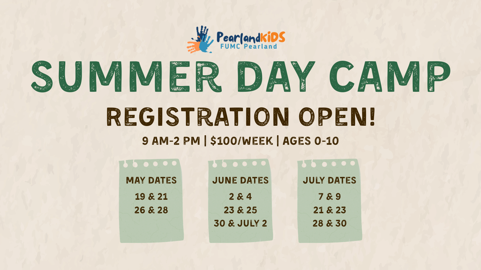 PearlandKIDS Summer Day Camp