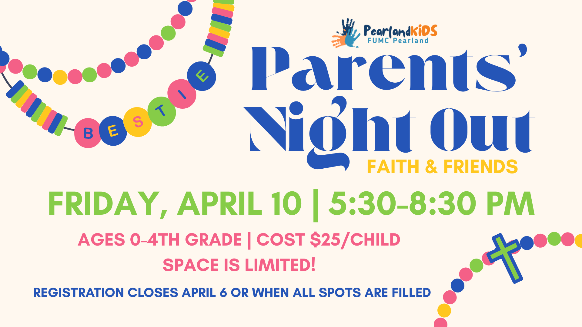 Parents' Night Out: Faith & Friends