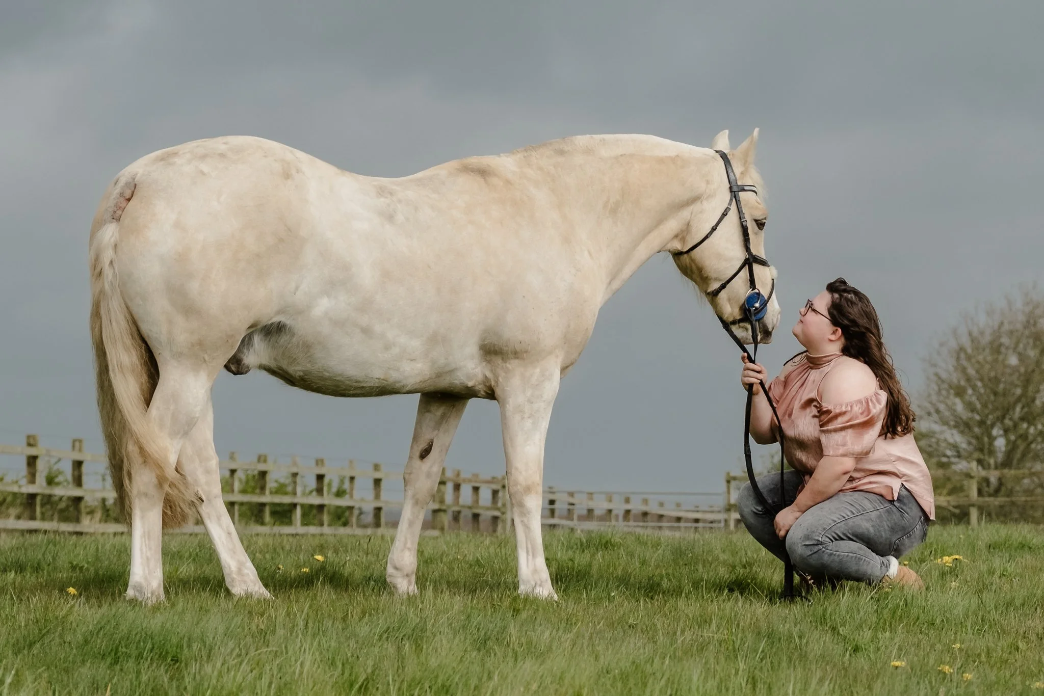 Atmospheric rainy equine photography session in the Midlands