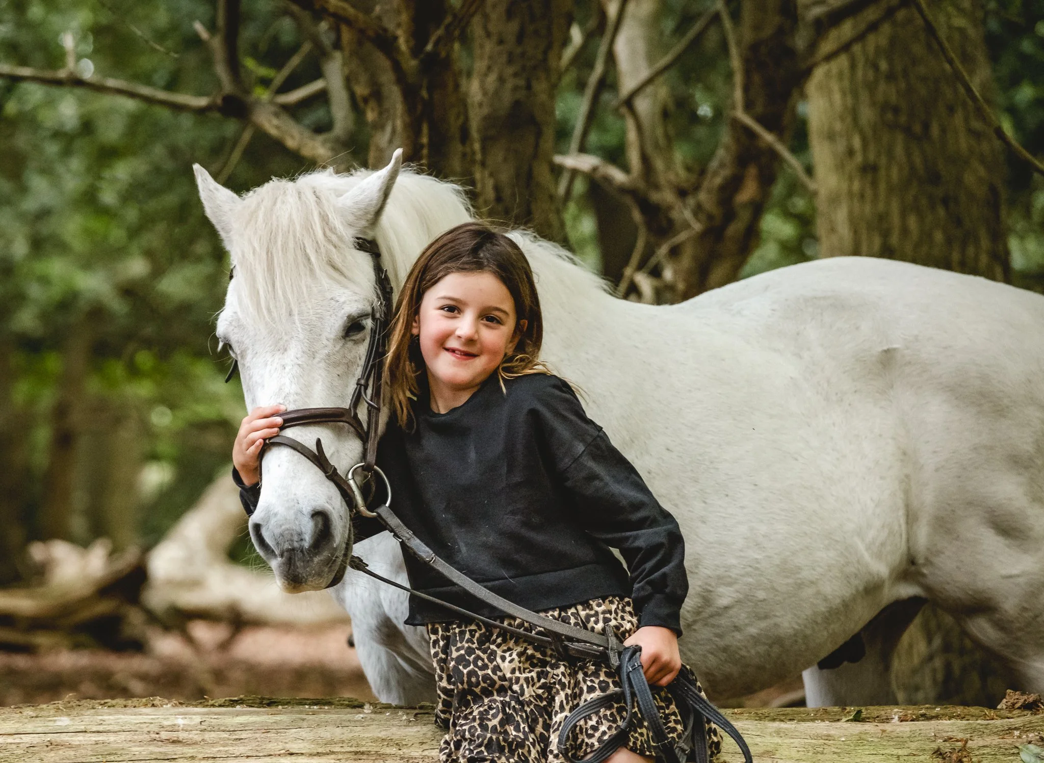 heartfelt pony photography with children