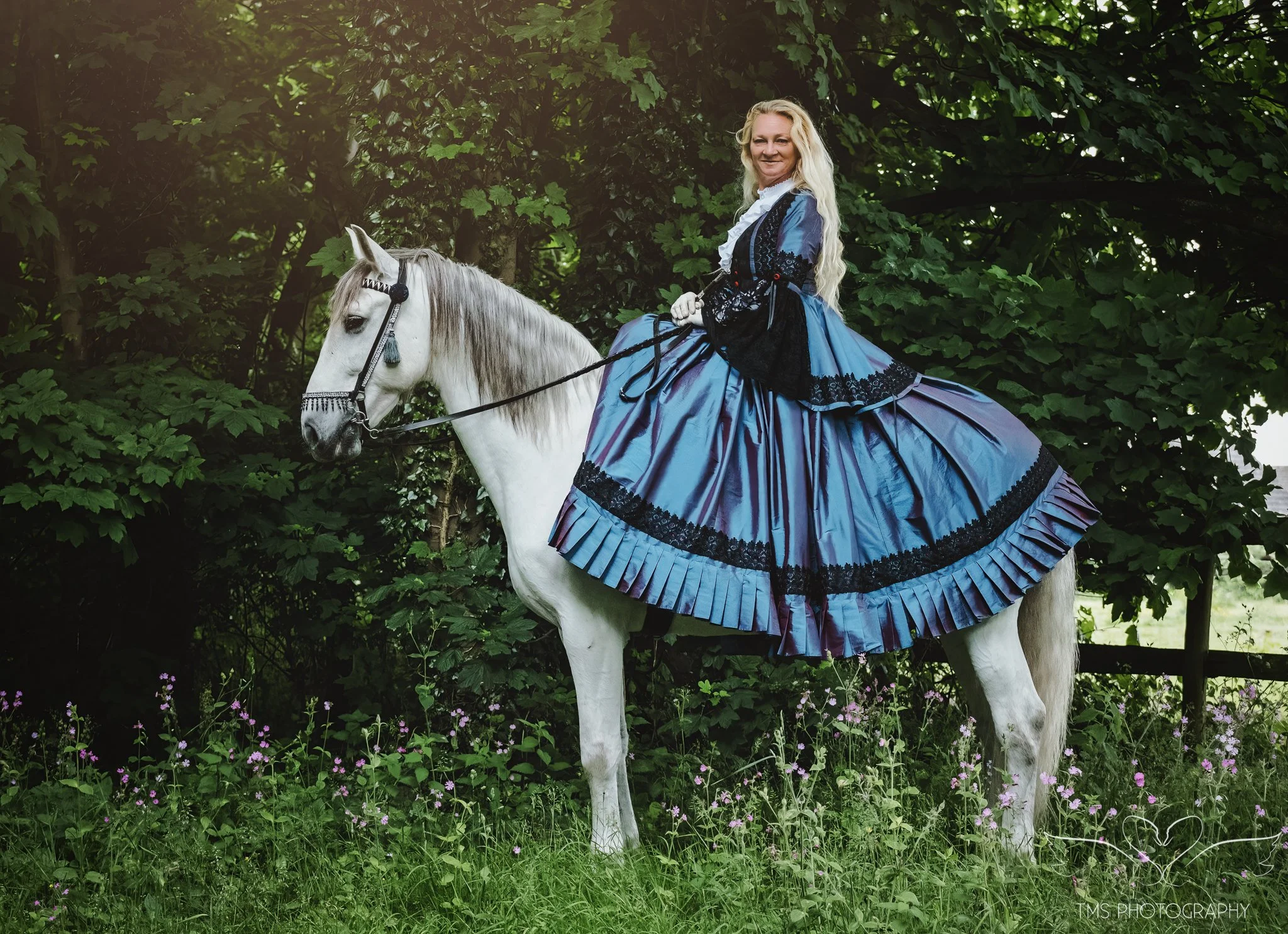 Elegant Concours D'Elegance horse and rider portrait