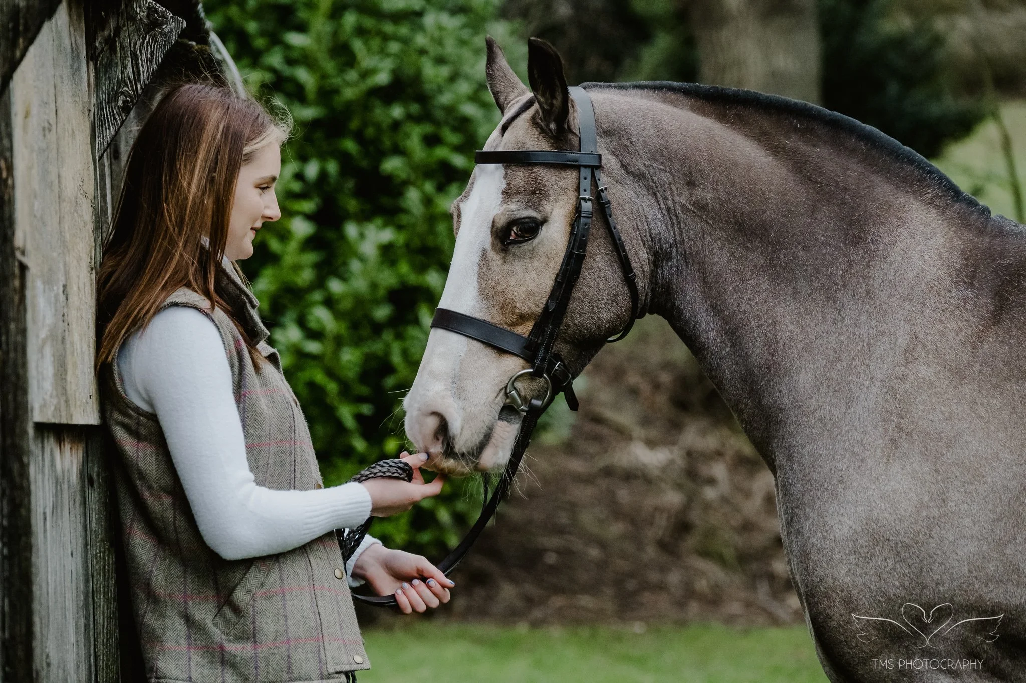 Close-up of Del-Boy’s cheeky expression during photoshoot