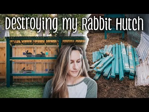 It has to go... TEARING DOWN my Teal Stone Hutch (Copy)