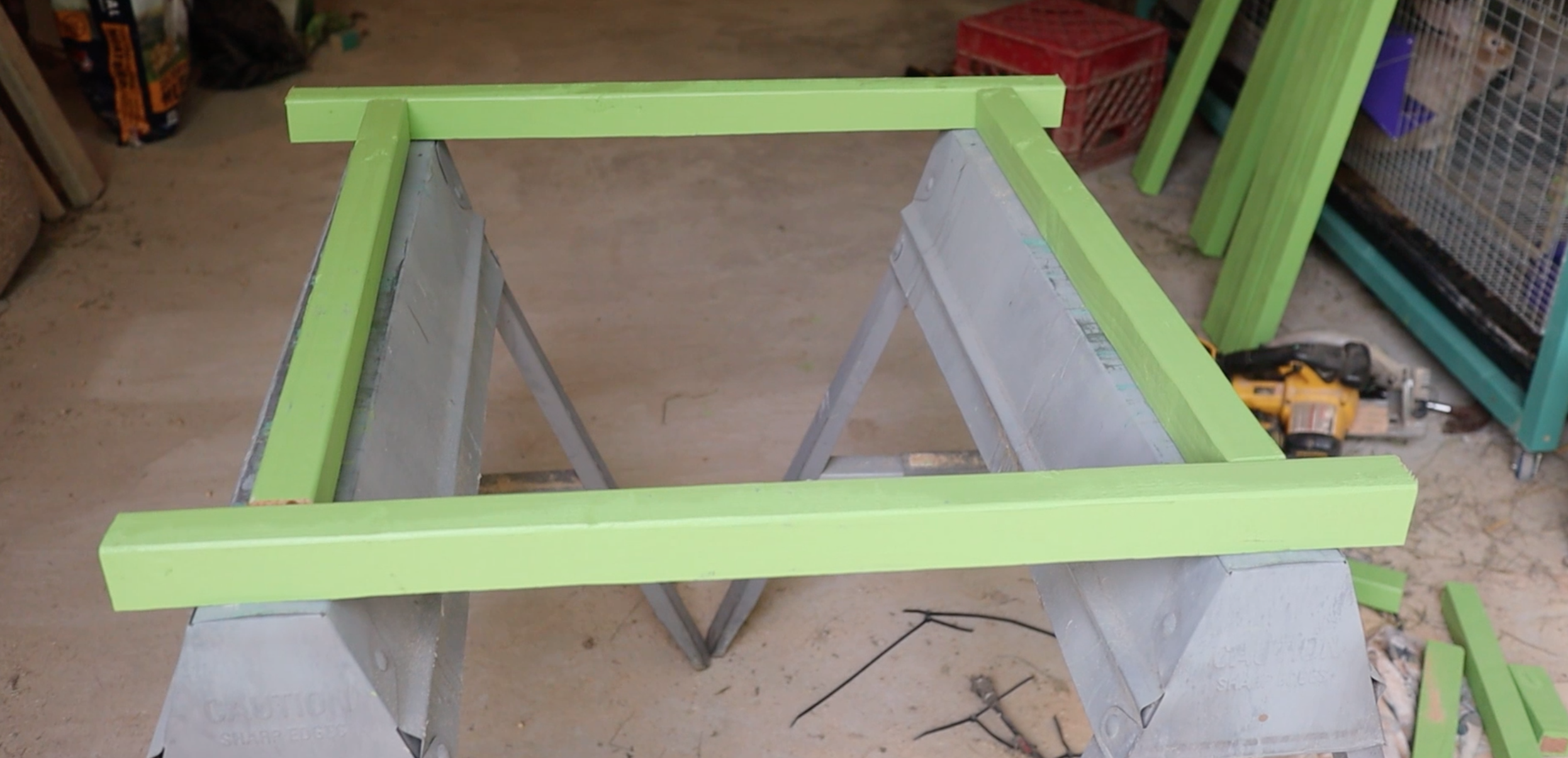 Creating Triple-Stacked Cage Frames for the Rabbitry — Teal Stone Homestead