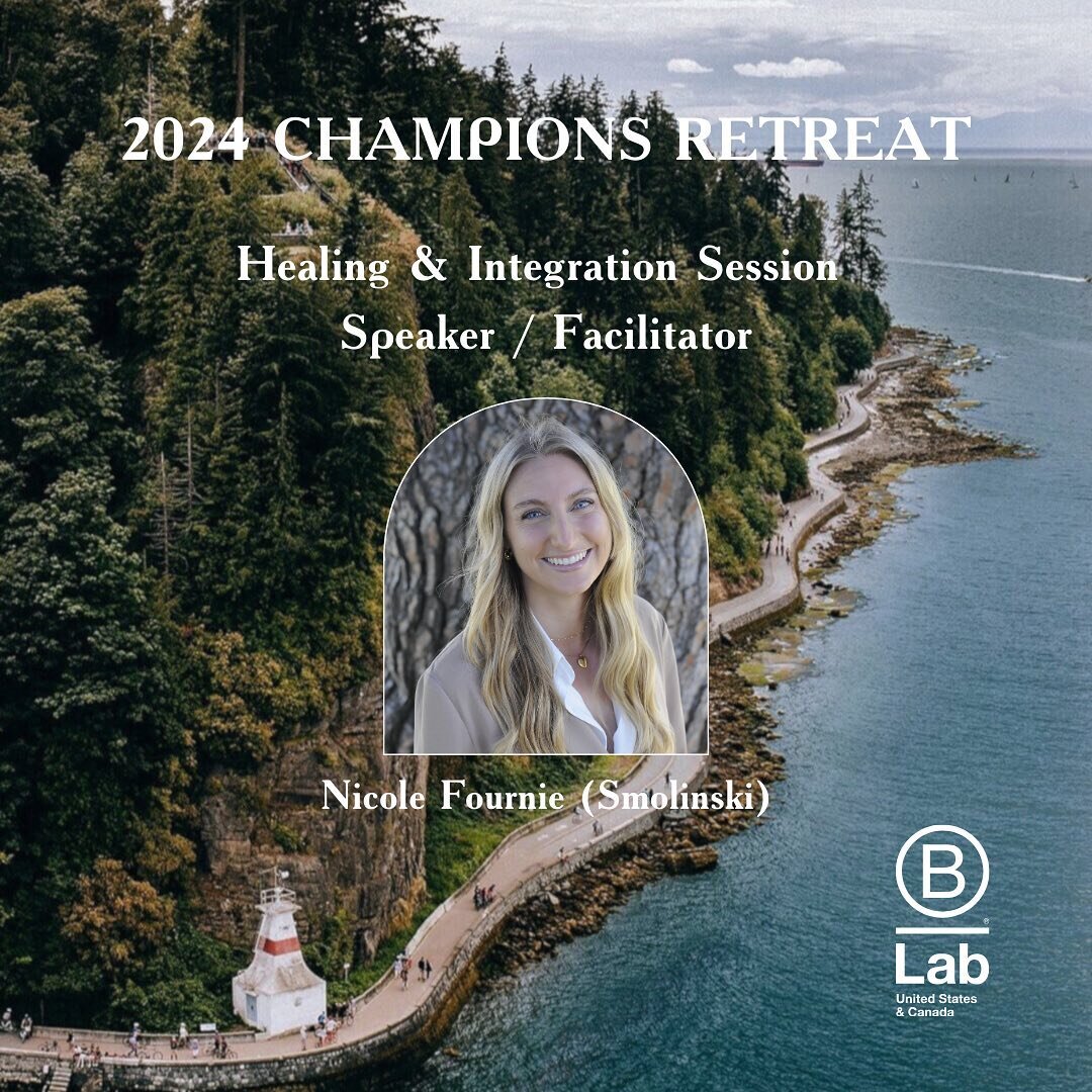 I am unbelievably excited and honored to be chosen as a speaker for the 2024 @bcorpuscan Champions Retreat amongst a group of powerful, values-driven speakers. I&rsquo;ll have the opportunity to leading a Healing &amp; Integration Session, where I&rs