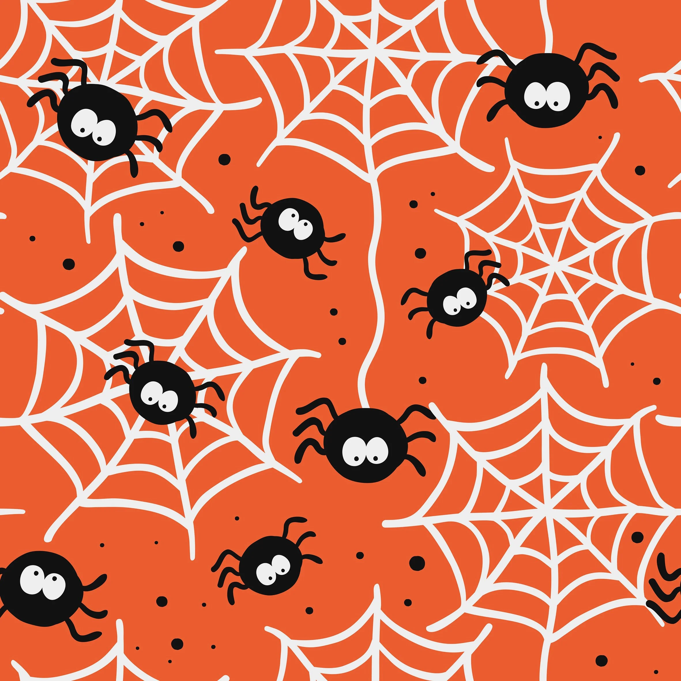 Sneaky Spiders, Orange - Preorder due 7/9