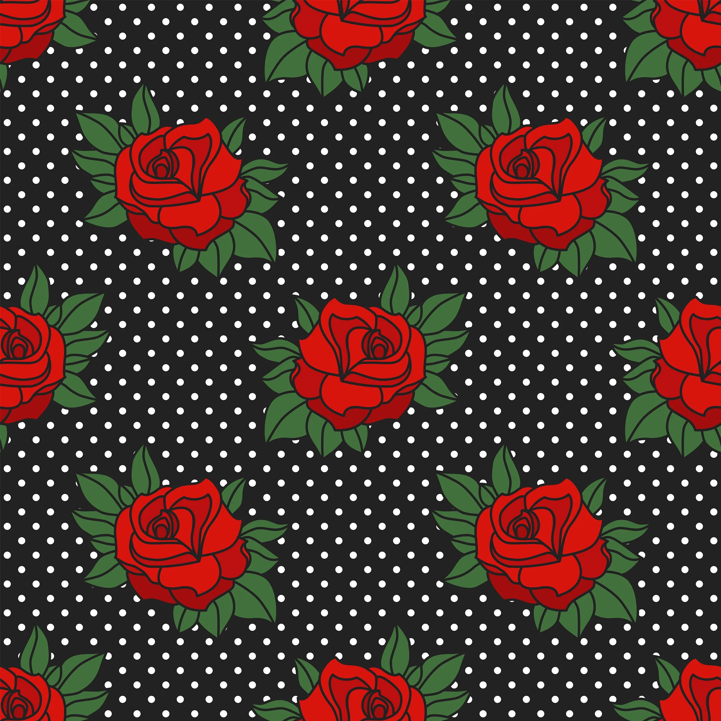 Polka dot Roses