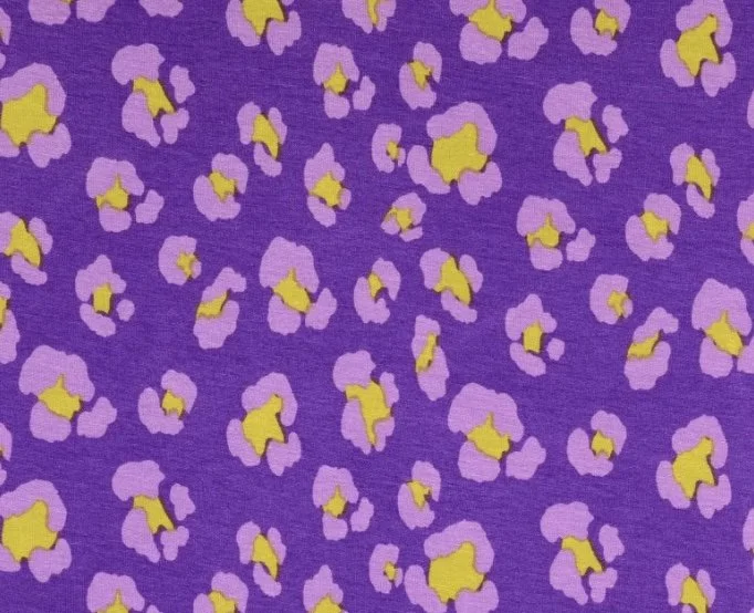 Purple Leopard Print - Viscose