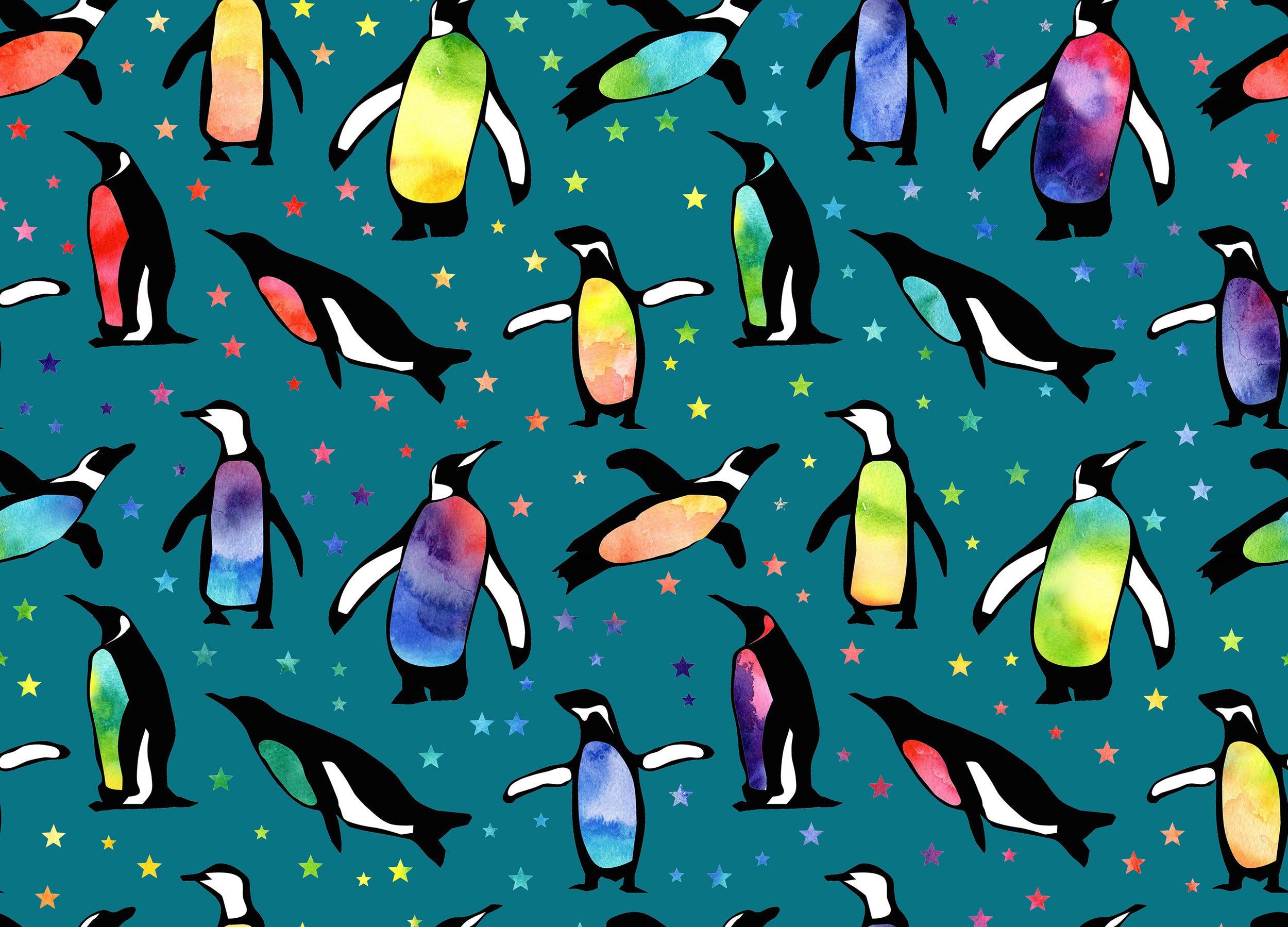 Rainbow Penguins