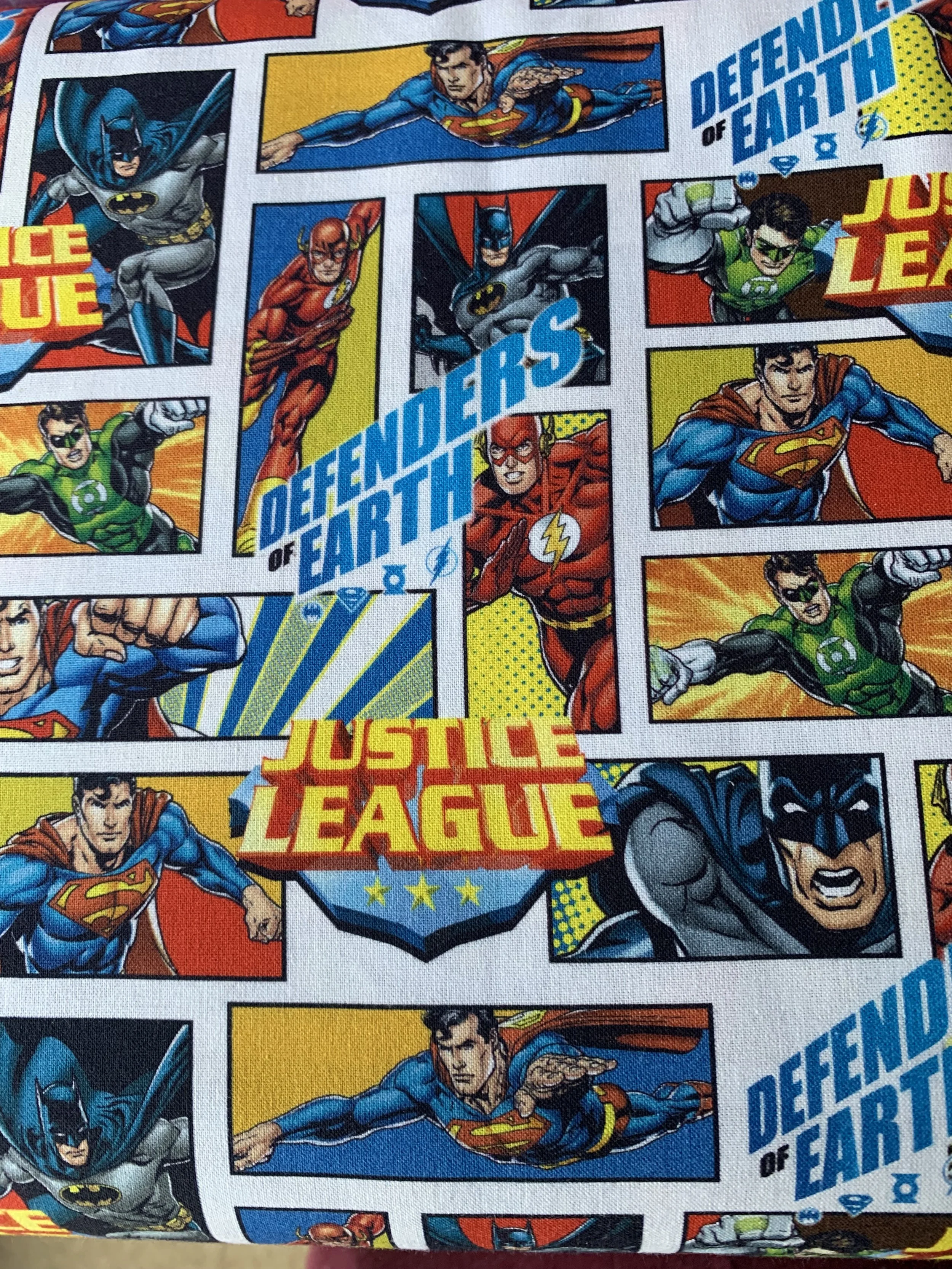 Justice league licensed Woven Cotton