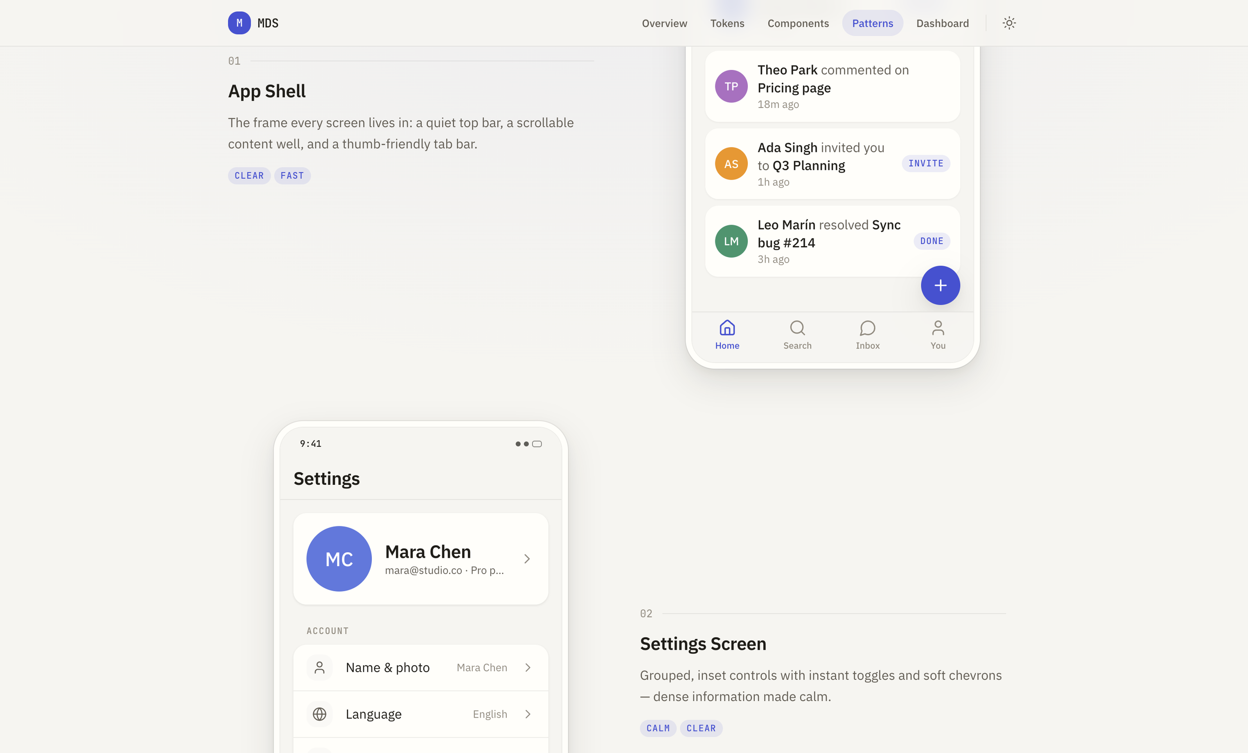 Monospace Design System ShadCN Design MD AI Design System