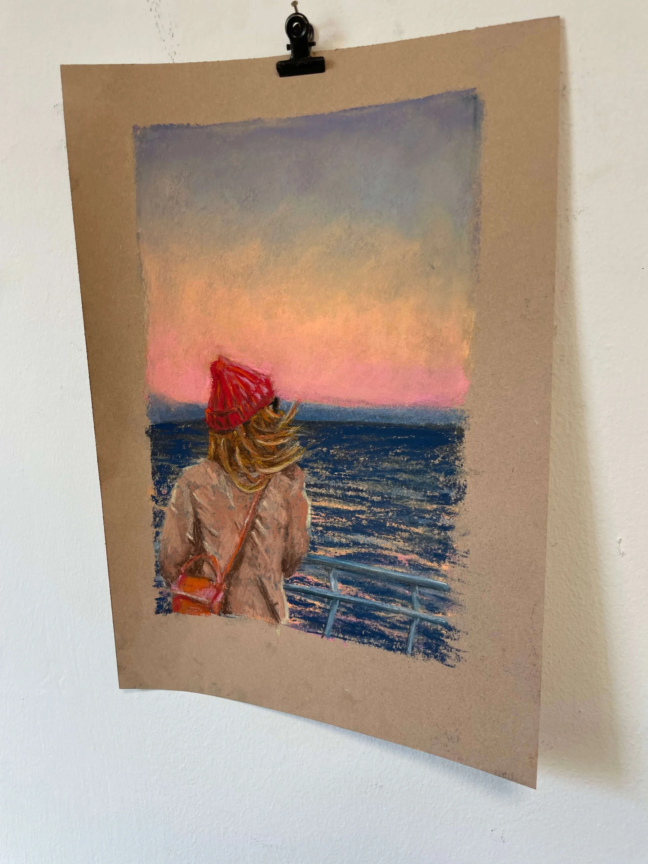 chalk pastel challenge 43 sunset boat kayleigh mccallum 2.jpeg