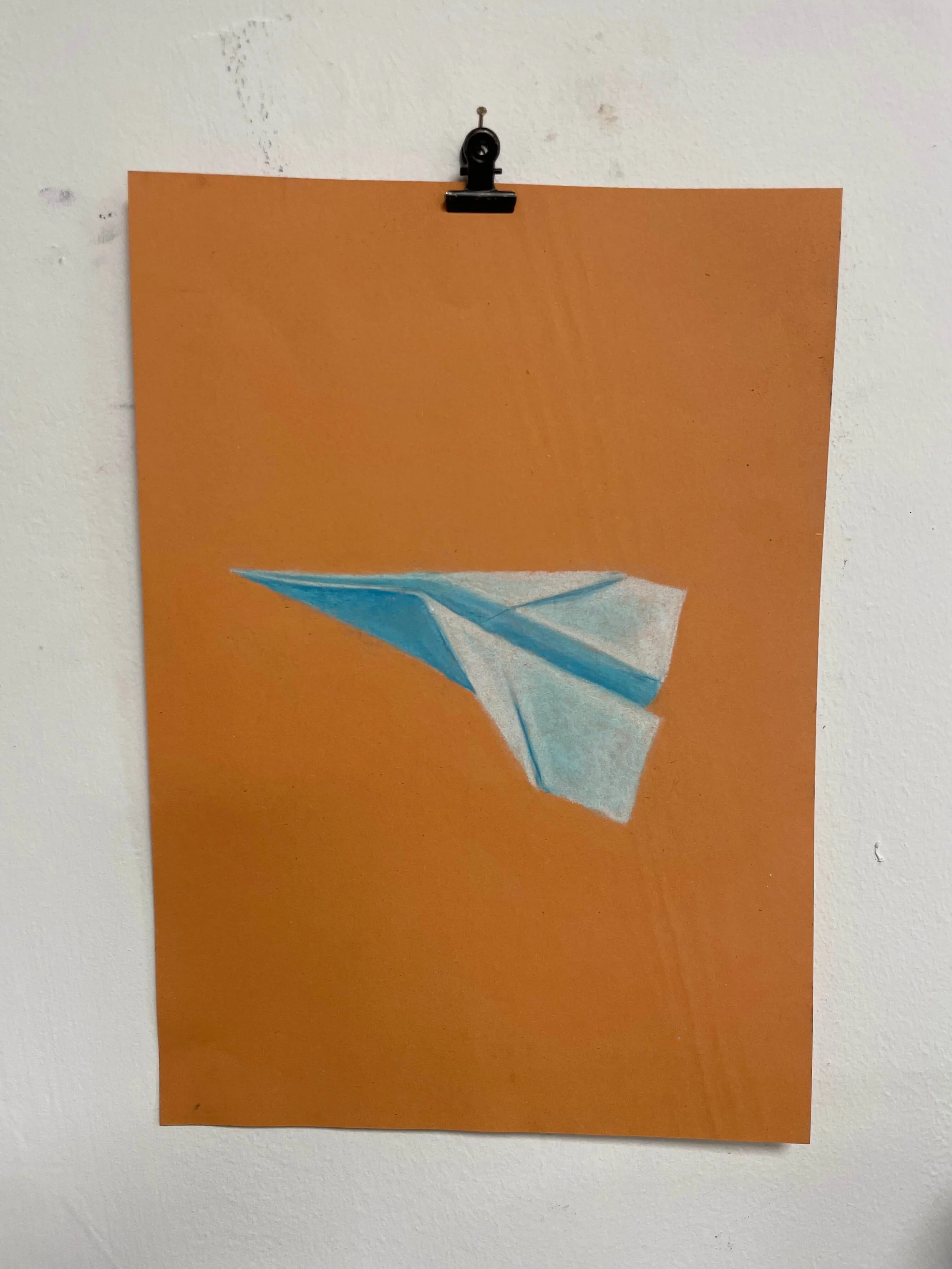 chalk pastel challenge 48 paper plane kayleigh mccallum 1.jpg
