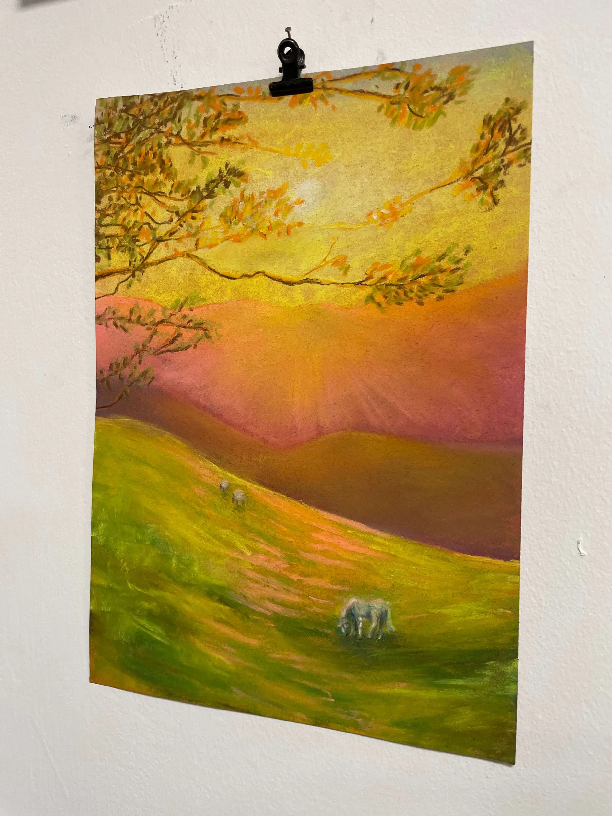 chalk pastel challenge 17 sunset kayleigh mccallum 3.jpeg