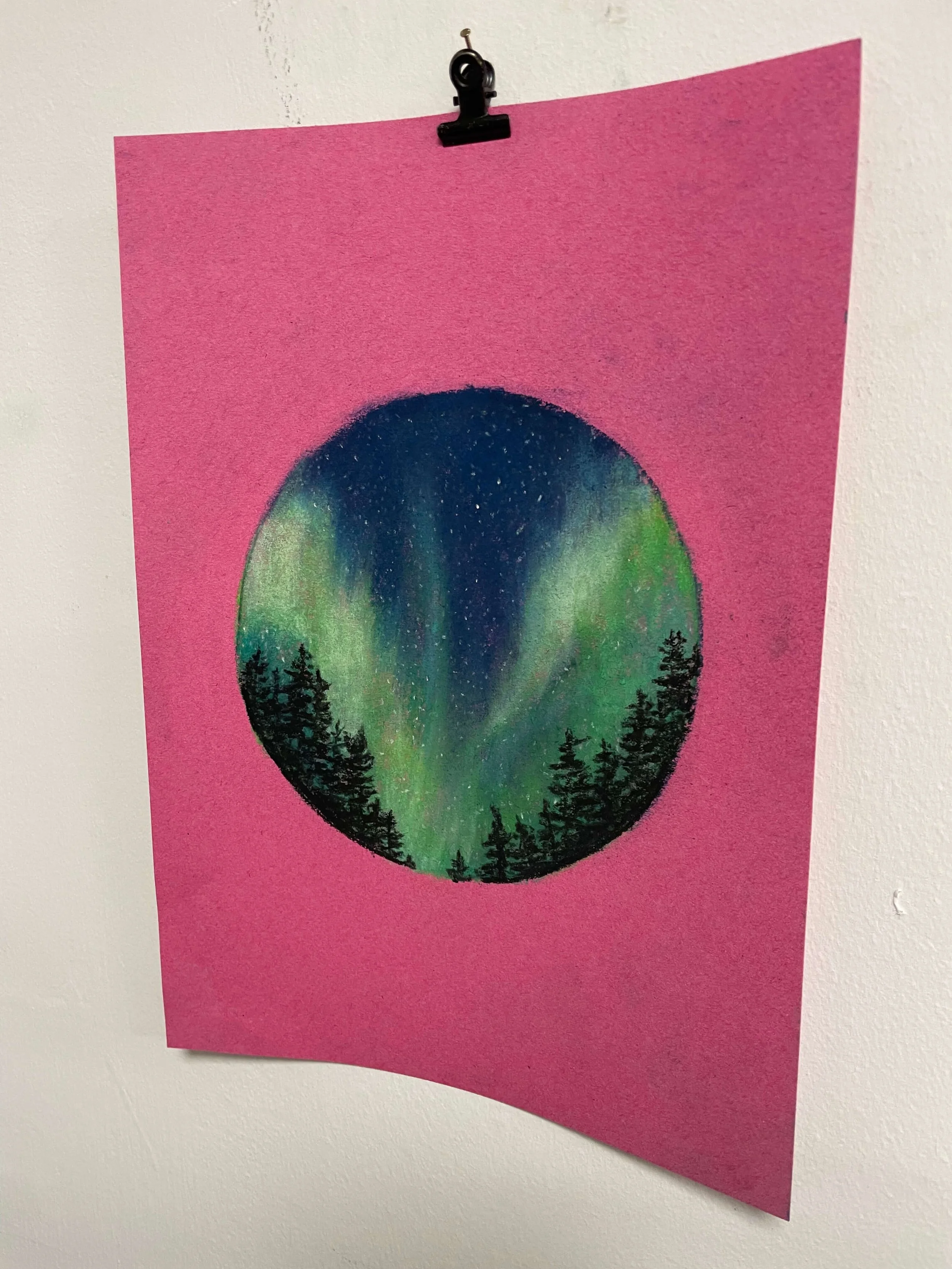 chalk pastel challenge 37 northern lights kayleigh mccallum 3.jpg