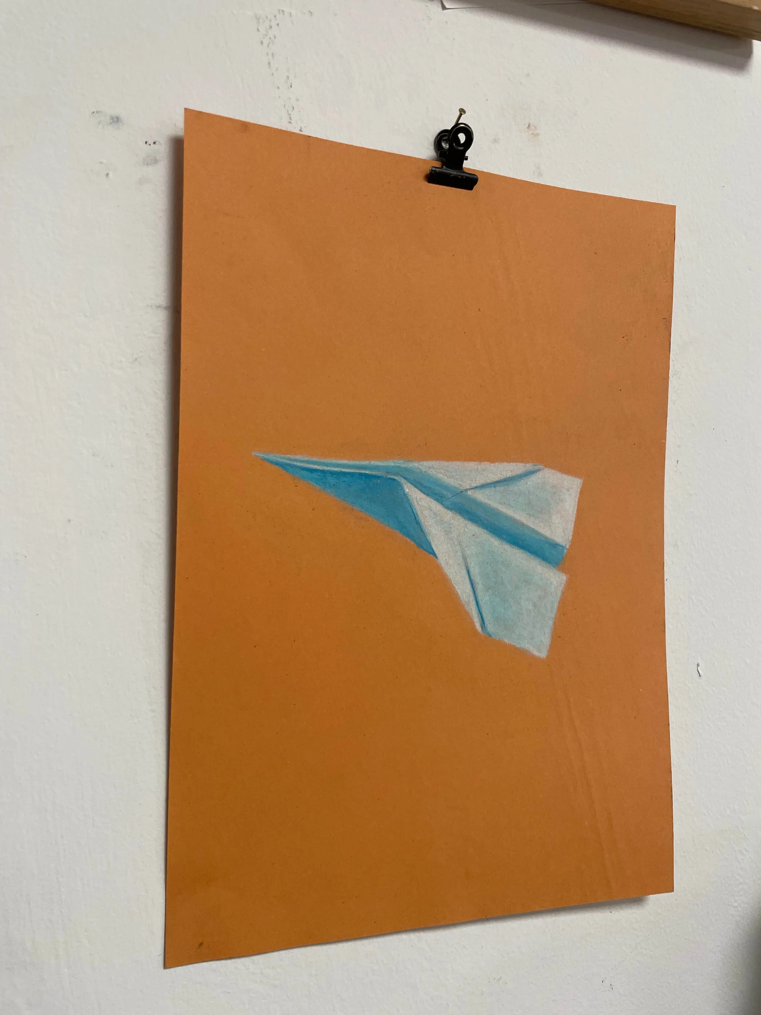 chalk pastel challenge 48 paper plane kayleigh mccallum 2.jpg