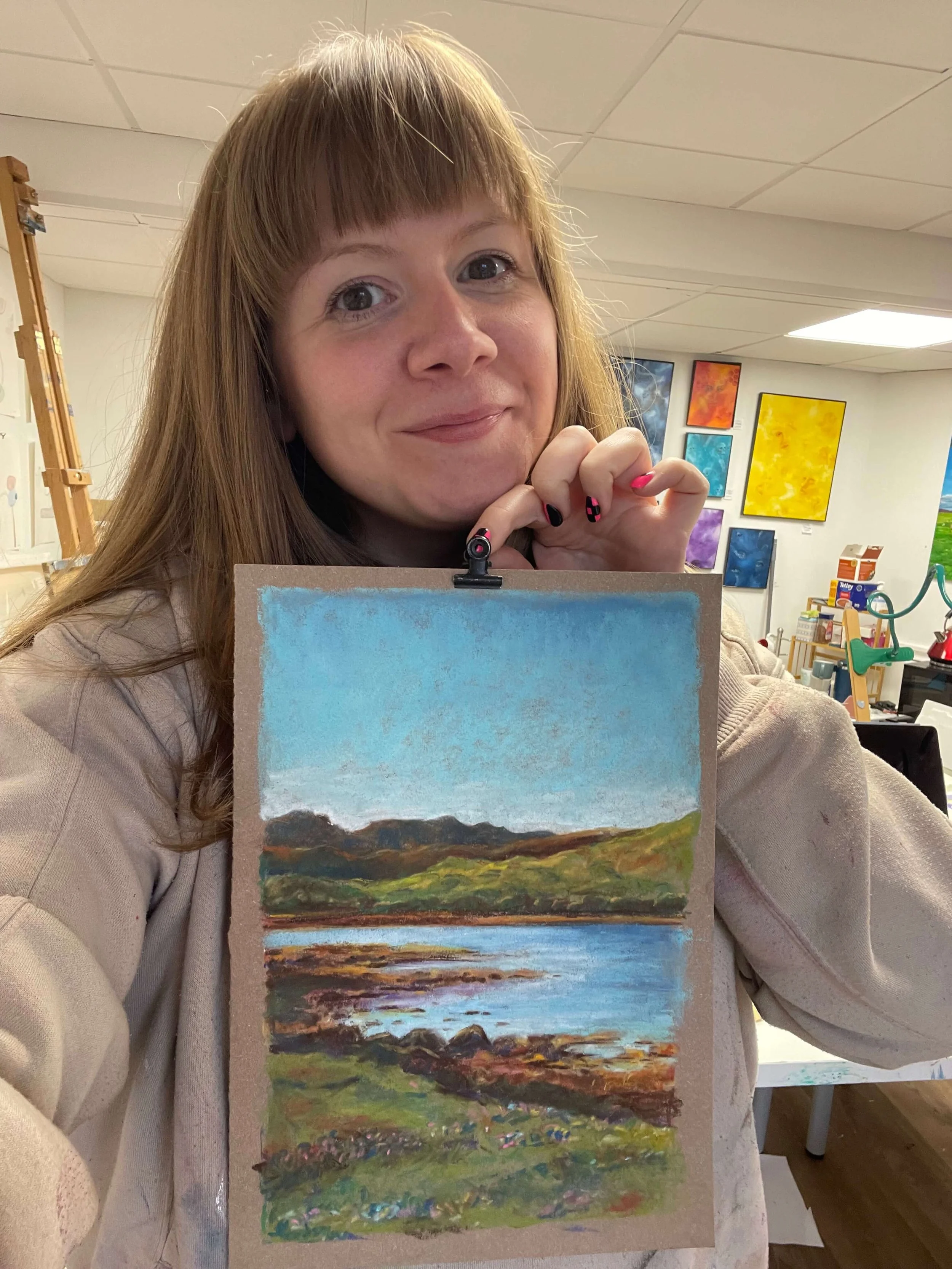 chalk pastel challenge 1 scottish landscape kayleigh mccallum 3.jpeg