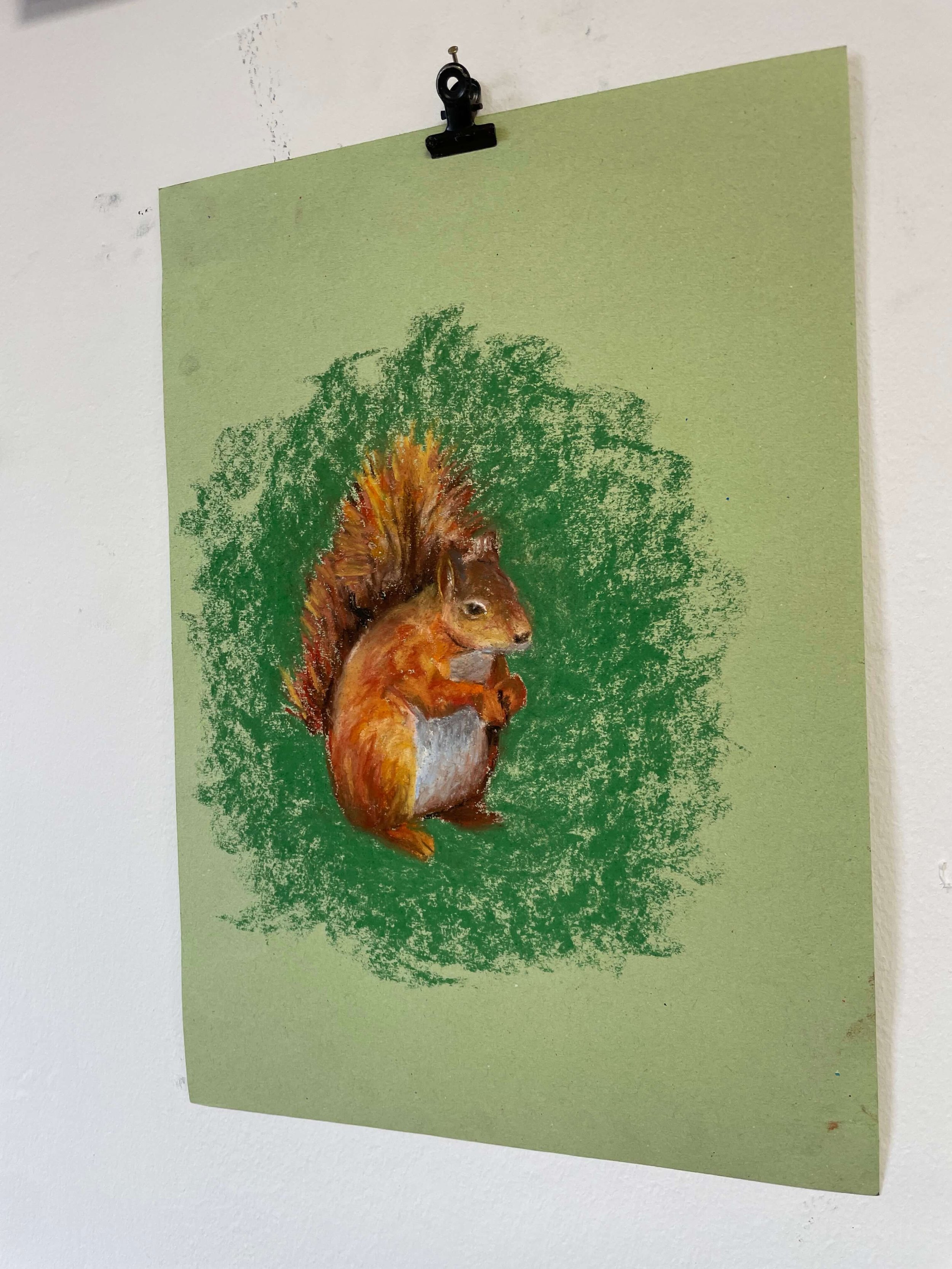 chalk pastel challenge 30 squirrell kayleigh mccallum 4.jpeg