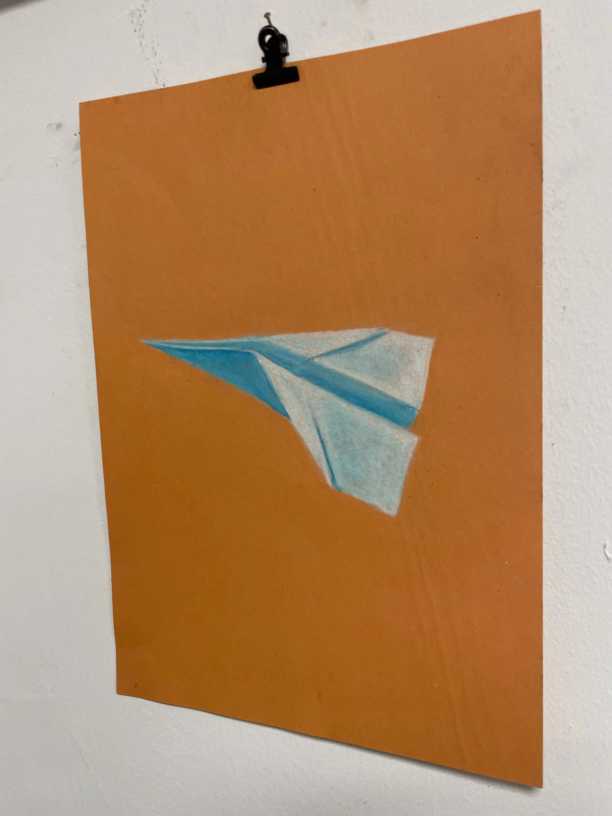 chalk pastel challenge 48 paper plane kayleigh mccallum 3.jpg