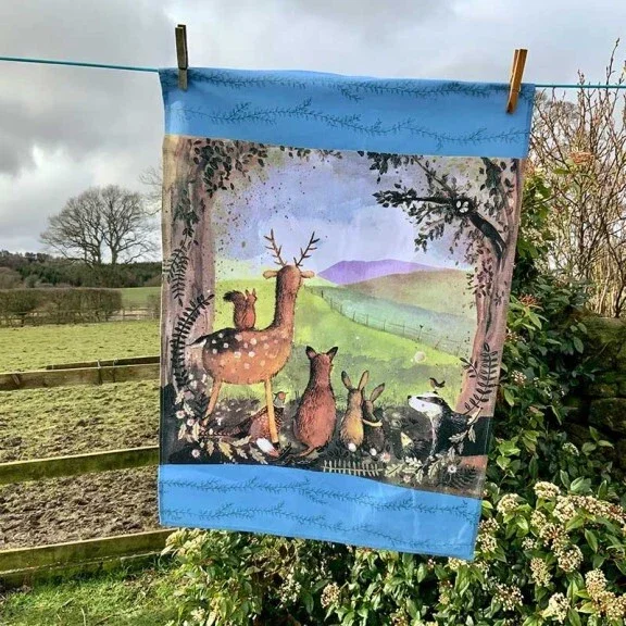 Alex Clark Tea Towel - Forest Friends - 100% Cotton