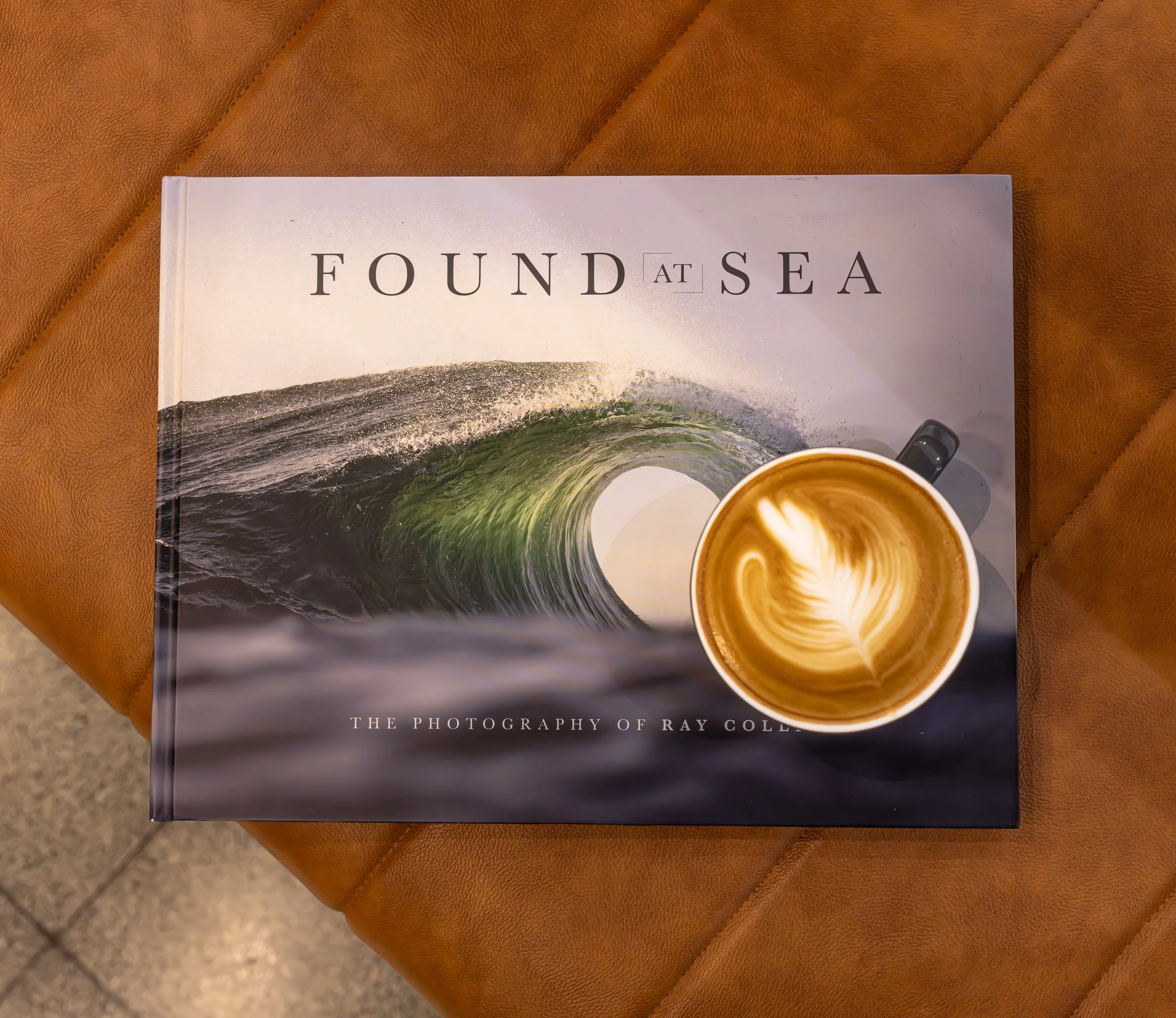 Not everything lost is meant to be found, but when the coffee is as good as the reads, and the reads are as good as the coffee, the waves somehow align. ☕️ 📕 🌊 

Flick through the 184 stunning pages of @raycollinsphoto imagery; &lsquo;Found At Sea&