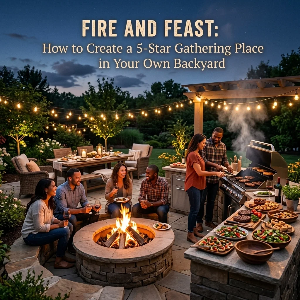 Fire and Feast: How to Create a 5-Star Gathering Place in Your Own Backyard