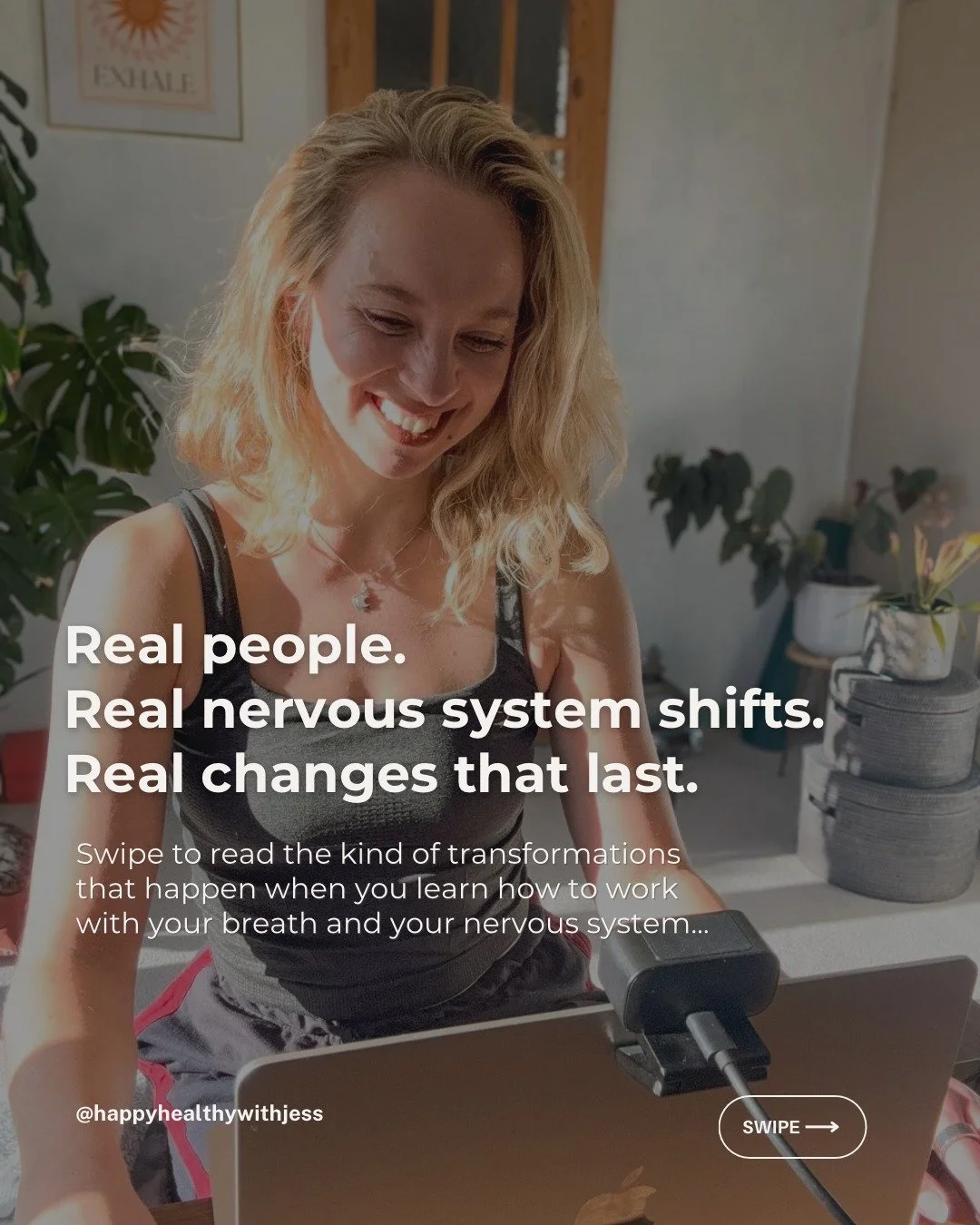 When I talk about breathwork changing lives, I never mean it lightly.

The stories in this carousel are real people with real nervous systems who learned how to regulate, soften, release and rebuild their resilience from the inside out.

Breathwork i