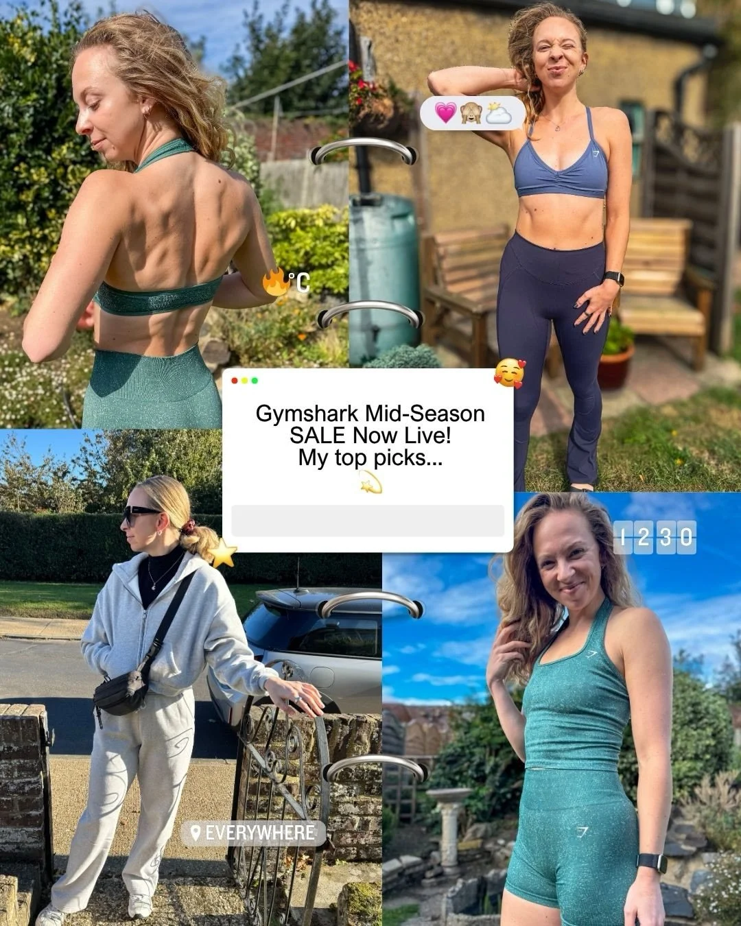 Gymshark&rsquo;s Mid-Season Sale is LIVE 🚨Use code JESSP10 for an extra 10% off on top of the sale! 🤍 

There&rsquo;s up to 60% off selected styles and I&rsquo;ve rounded up some of my top picks that I already live in (some colours may vary) - if I