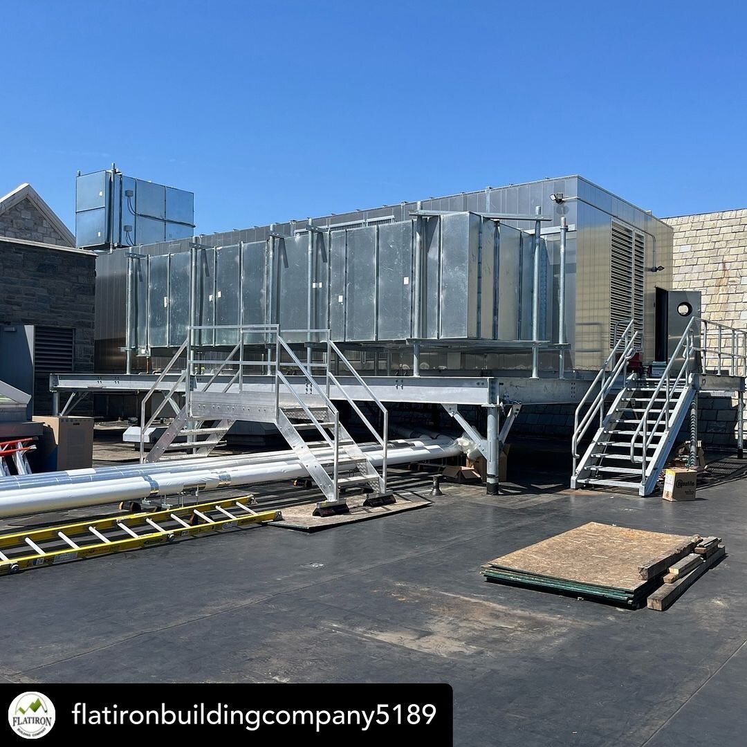 #repost &bull; @flatironbuildingcompany5189 Ever wonder what the inside of a giant air handler looks like? FBC recently installed one on the roof of Sullivan Hall on @templeuniv Main Campus with @coscia.moos.architecture and @djvinc64, and it is big 