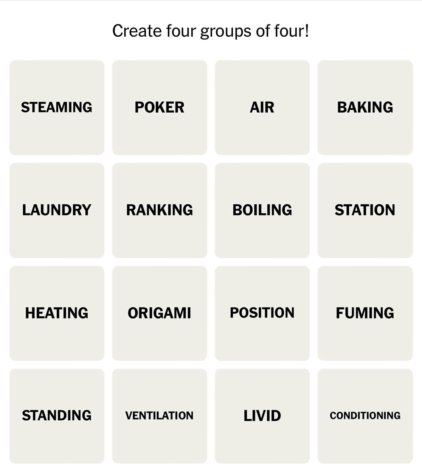 Did anyone else especially enjoy today&rsquo;s @nytimes #connections? 🙃 #airconditioningisawonderfulthing