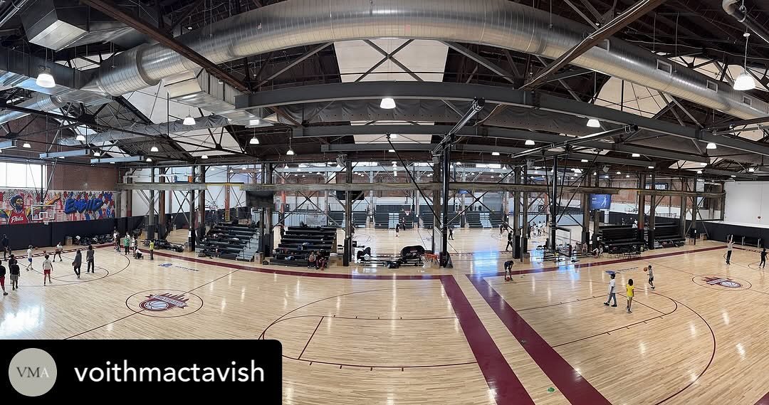 Look at that ductwork! #airconditioningisawonderfulthing #repost &bull; @voithmactavish TRANSFORMATIVE: The vibrant Philadelphia Youth Basketball Sixth Man Center, as seen by our staff on a recent visit.
.
.
.
@phillyyouthbasketball #wearepyb #sixthm