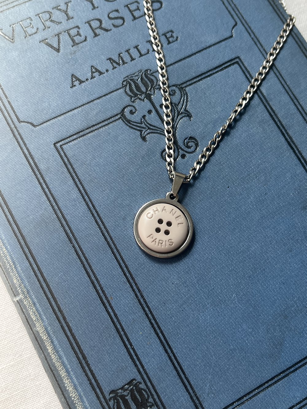 Chanel Red Reworked Vintage Button Necklace - $83 (83% Off Retail