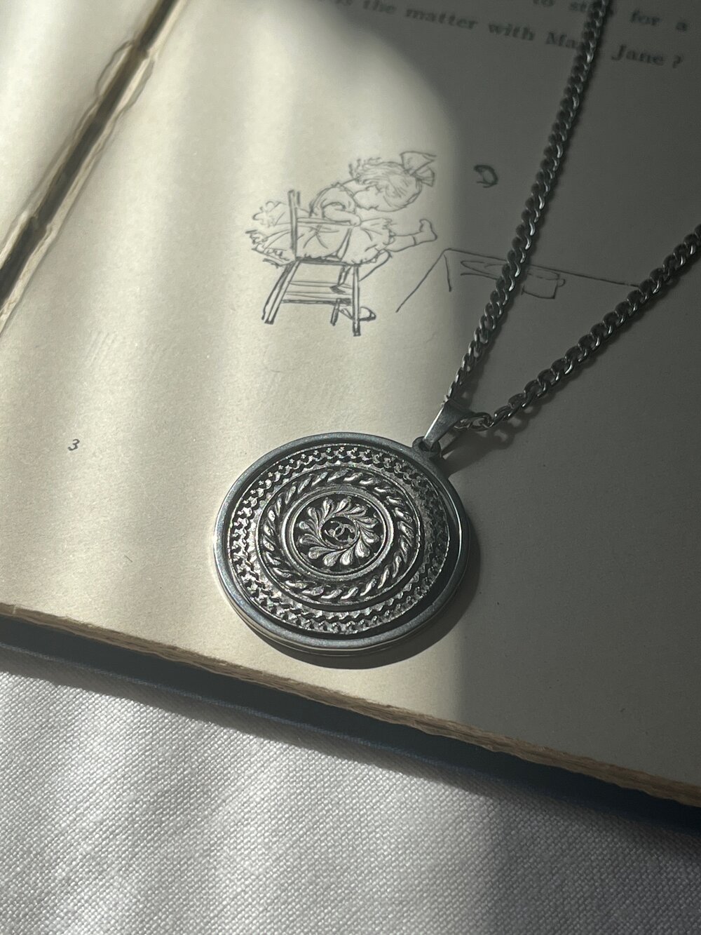 Chanel Large Floral Medallion Reworked Necklace — The Year of Juniper
