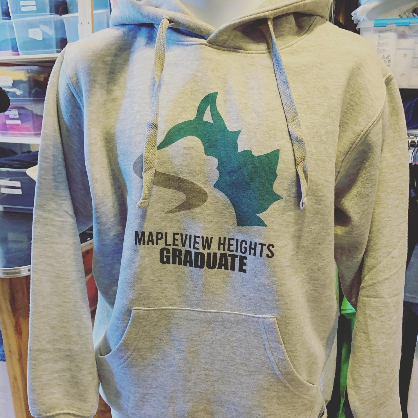 The Mapleview Height ES Grad hoodies turned out great!  Good luck in high school. 👏🎓 #graduation2020