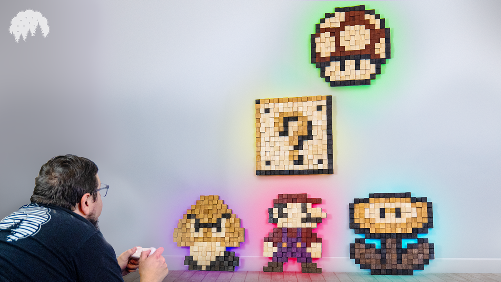 Super Mario Sound Diffuser Panels — Timber Biscuit Woodworks